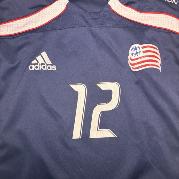 Adidas XL New England Revolution #12 Soccer Jersey Sleeveless ClimaCool - Picture 2 of 3